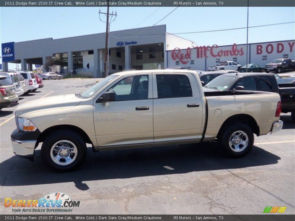 2011 Dodge Ram 1500 ST Crew Cab White Gold / Dark Slate Gray/Medium Graystone Photo #4
