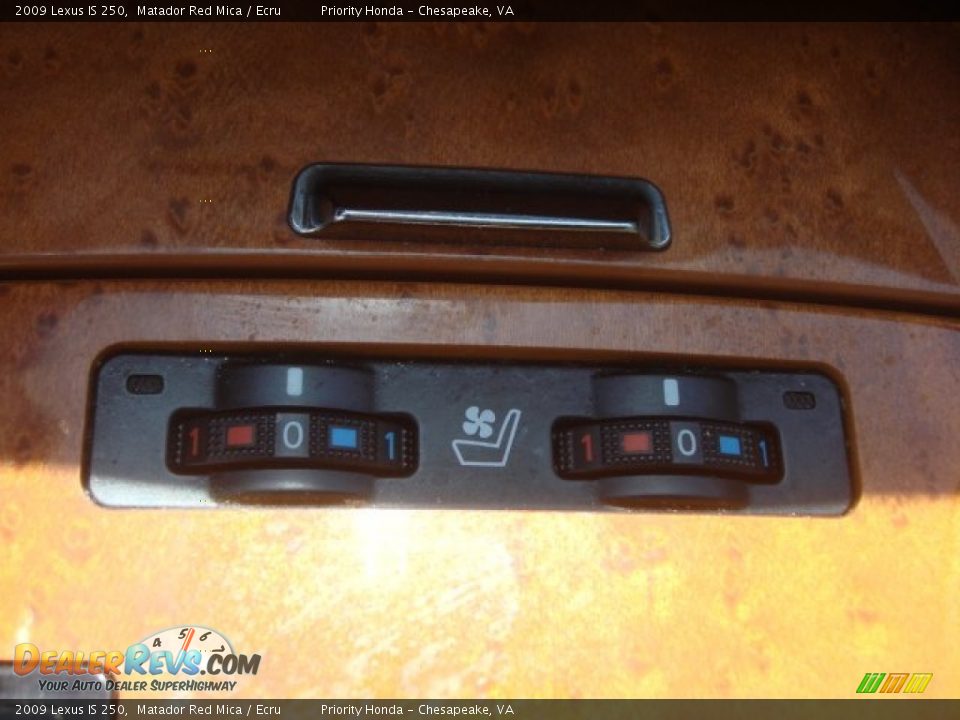 2009 Lexus IS 250 Matador Red Mica / Ecru Photo #20