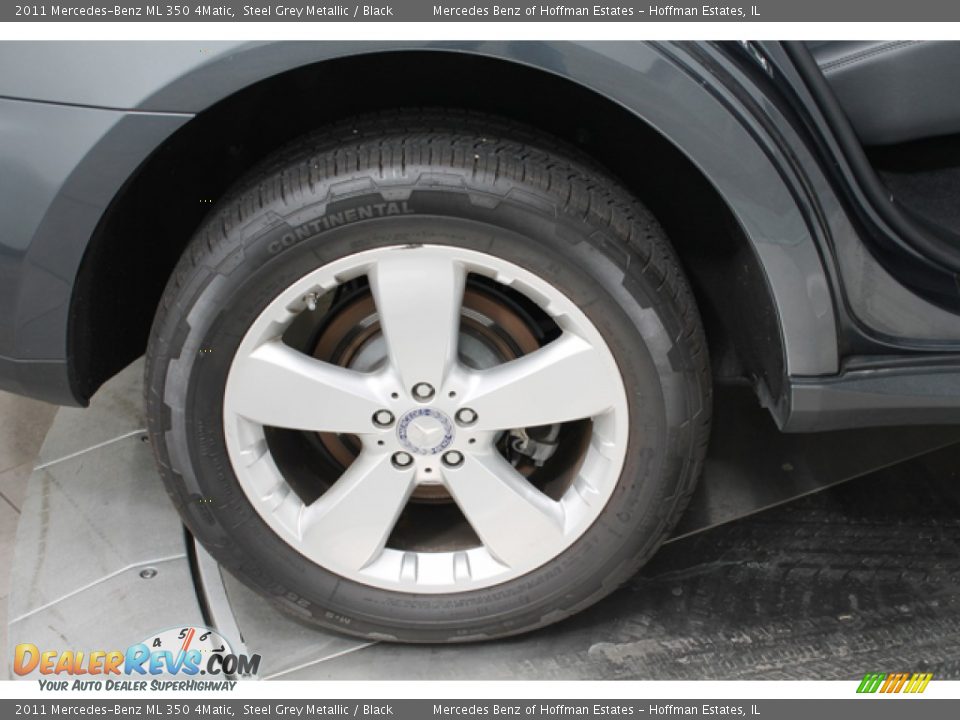 2011 Mercedes-Benz ML 350 4Matic Steel Grey Metallic / Black Photo #29