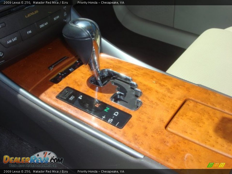2009 Lexus IS 250 Matador Red Mica / Ecru Photo #21