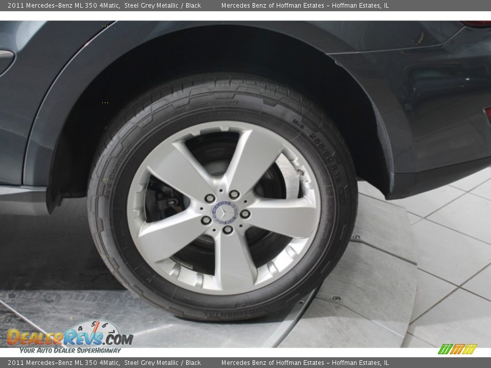 2011 Mercedes-Benz ML 350 4Matic Steel Grey Metallic / Black Photo #30