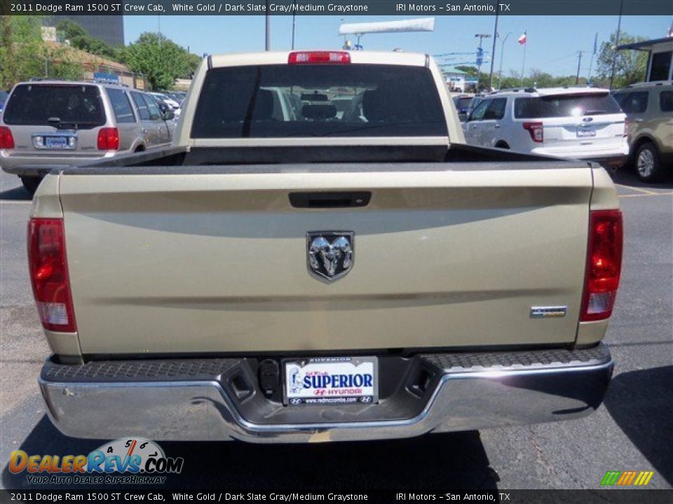 2011 Dodge Ram 1500 ST Crew Cab White Gold / Dark Slate Gray/Medium Graystone Photo #6