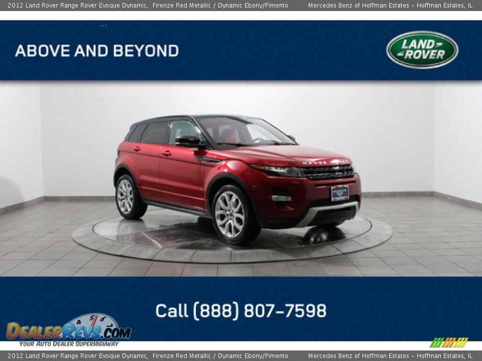 2012 Land Rover Range Rover Evoque Dynamic Firenze Red Metallic / Dynamic Ebony/Pimento Photo #1