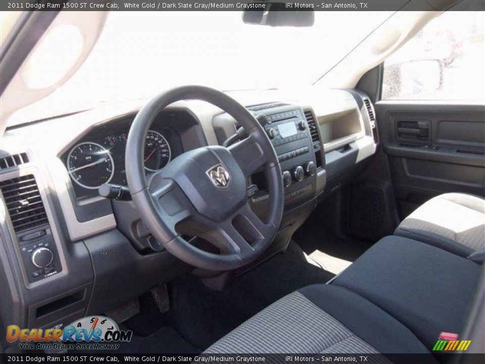 2011 Dodge Ram 1500 ST Crew Cab White Gold / Dark Slate Gray/Medium Graystone Photo #9
