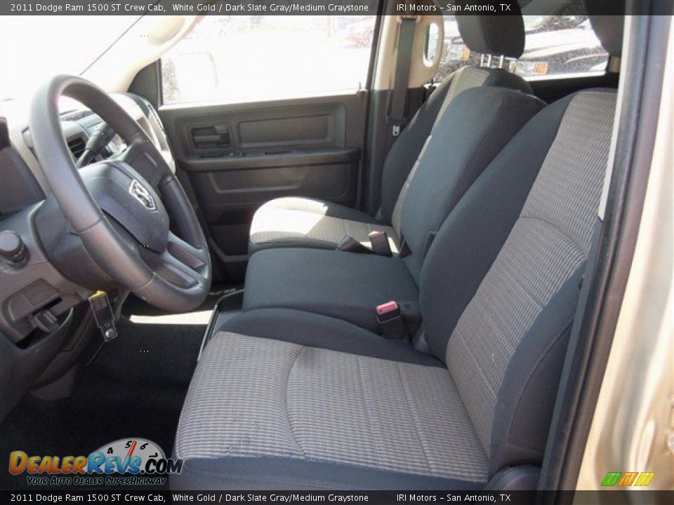 2011 Dodge Ram 1500 ST Crew Cab White Gold / Dark Slate Gray/Medium Graystone Photo #10