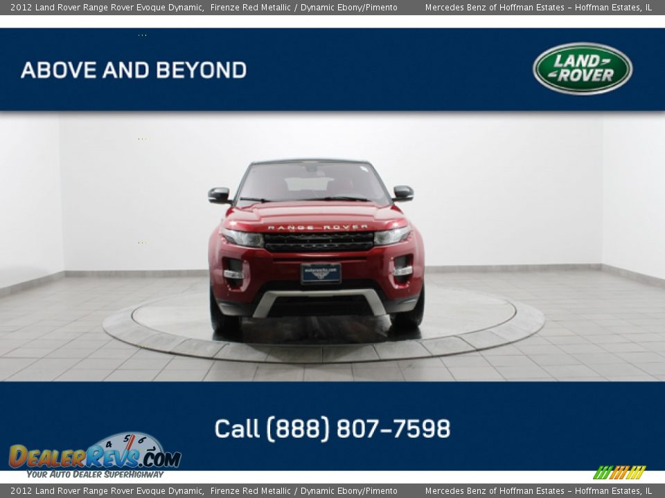 2012 Land Rover Range Rover Evoque Dynamic Firenze Red Metallic / Dynamic Ebony/Pimento Photo #3