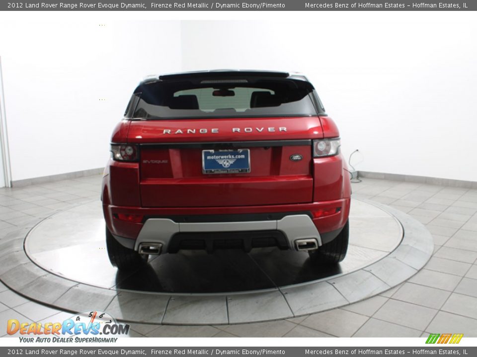 2012 Land Rover Range Rover Evoque Dynamic Firenze Red Metallic / Dynamic Ebony/Pimento Photo #4