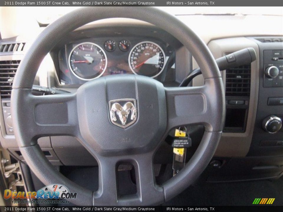 2011 Dodge Ram 1500 ST Crew Cab White Gold / Dark Slate Gray/Medium Graystone Photo #13