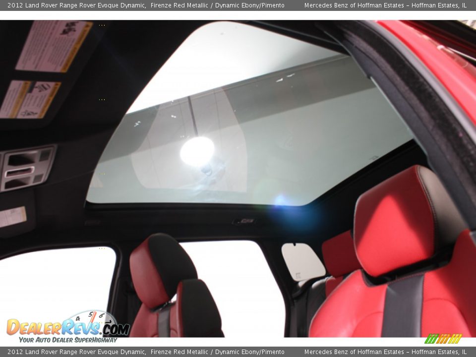 2012 Land Rover Range Rover Evoque Dynamic Firenze Red Metallic / Dynamic Ebony/Pimento Photo #25