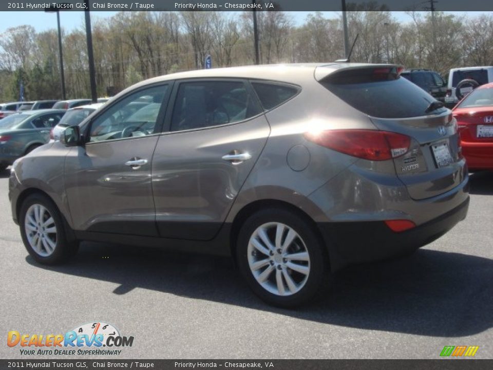 2011 Hyundai Tucson GLS Chai Bronze / Taupe Photo #3