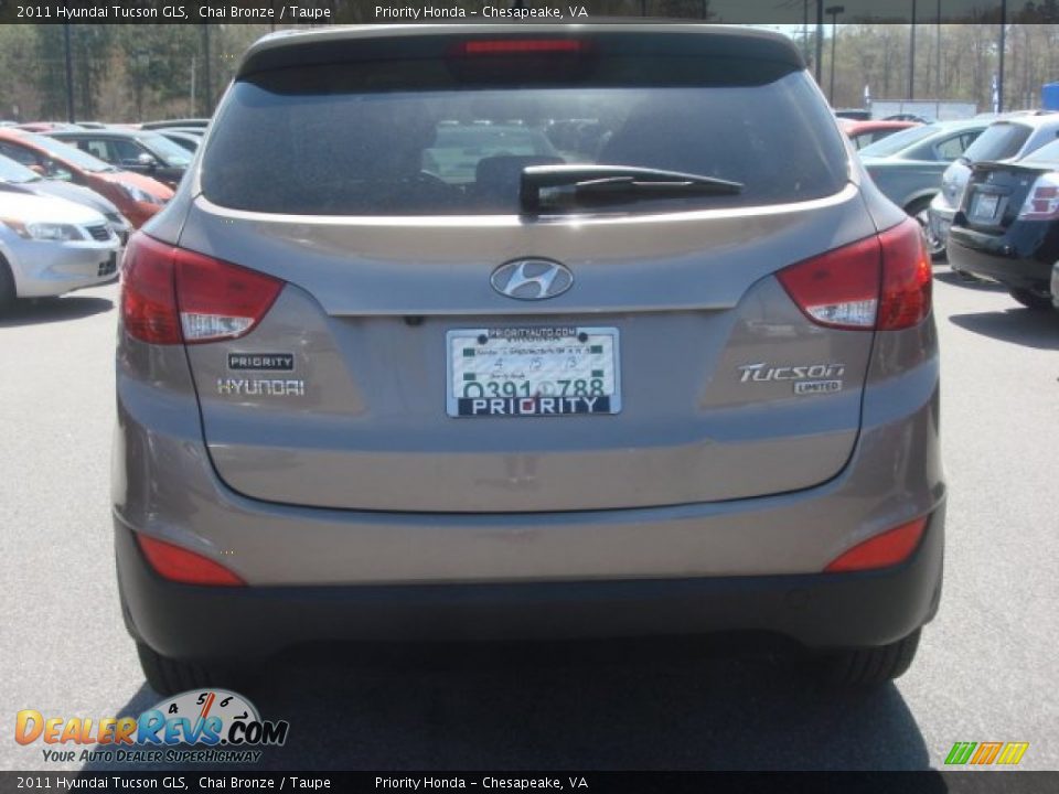 2011 Hyundai Tucson GLS Chai Bronze / Taupe Photo #4