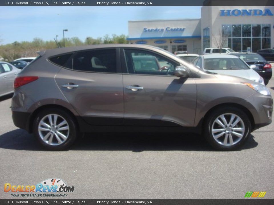 2011 Hyundai Tucson GLS Chai Bronze / Taupe Photo #6