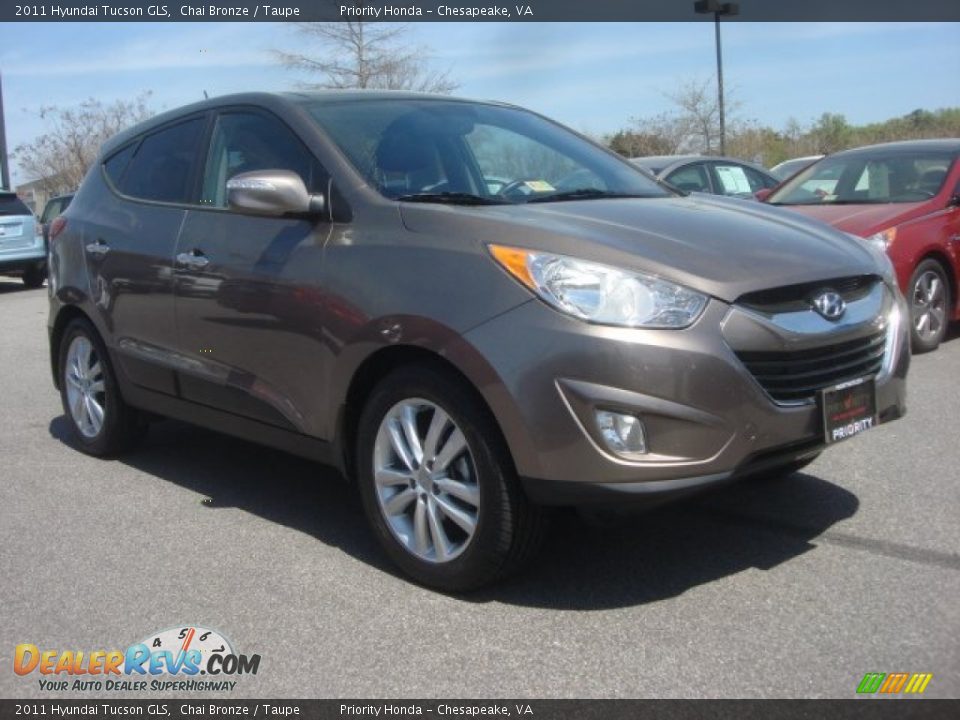 2011 Hyundai Tucson GLS Chai Bronze / Taupe Photo #7