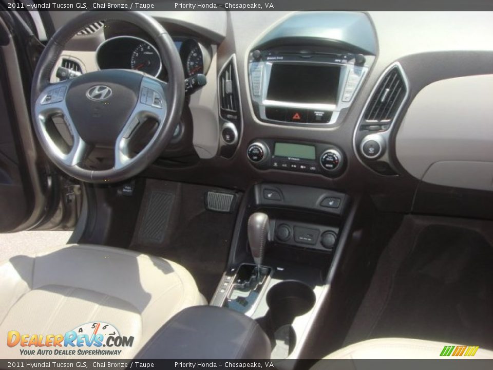 2011 Hyundai Tucson GLS Chai Bronze / Taupe Photo #13
