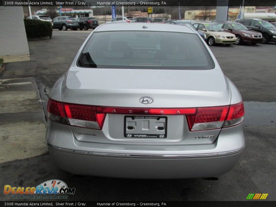 2008 Hyundai Azera Limited Silver Frost / Gray Photo #8
