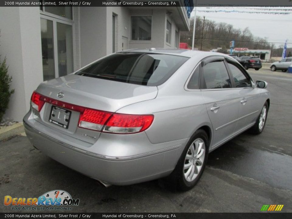 2008 Hyundai Azera Limited Silver Frost / Gray Photo #9