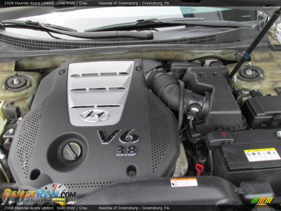 2008 Hyundai Azera Limited Silver Frost / Gray Photo #10