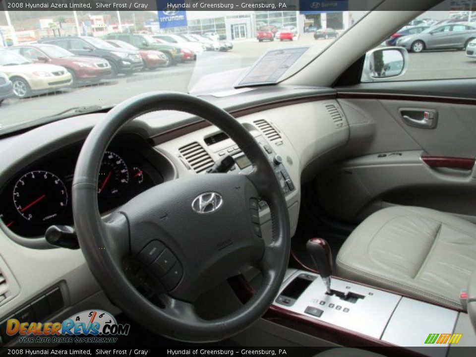 2008 Hyundai Azera Limited Silver Frost / Gray Photo #14