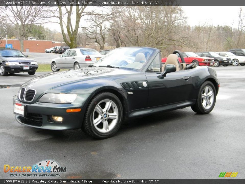 2000 BMW Z3 2.3 Roadster Oxford Green Metallic / Beige Photo #1
