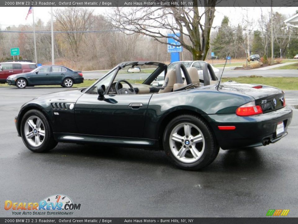 2000 BMW Z3 2.3 Roadster Oxford Green Metallic / Beige Photo #2
