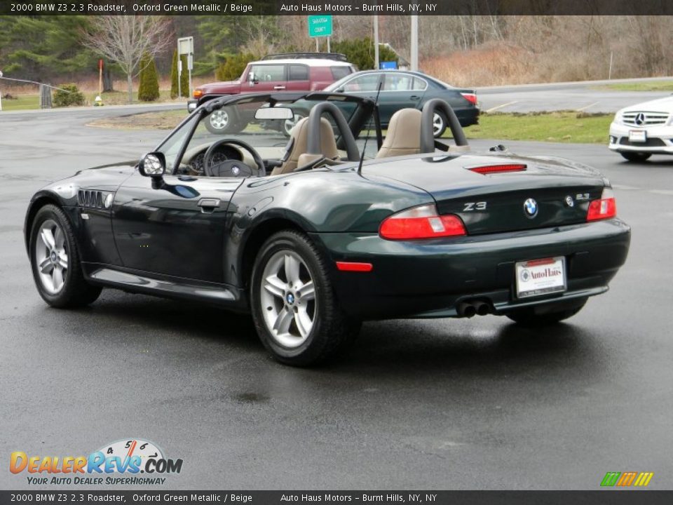 2000 BMW Z3 2.3 Roadster Oxford Green Metallic / Beige Photo #3