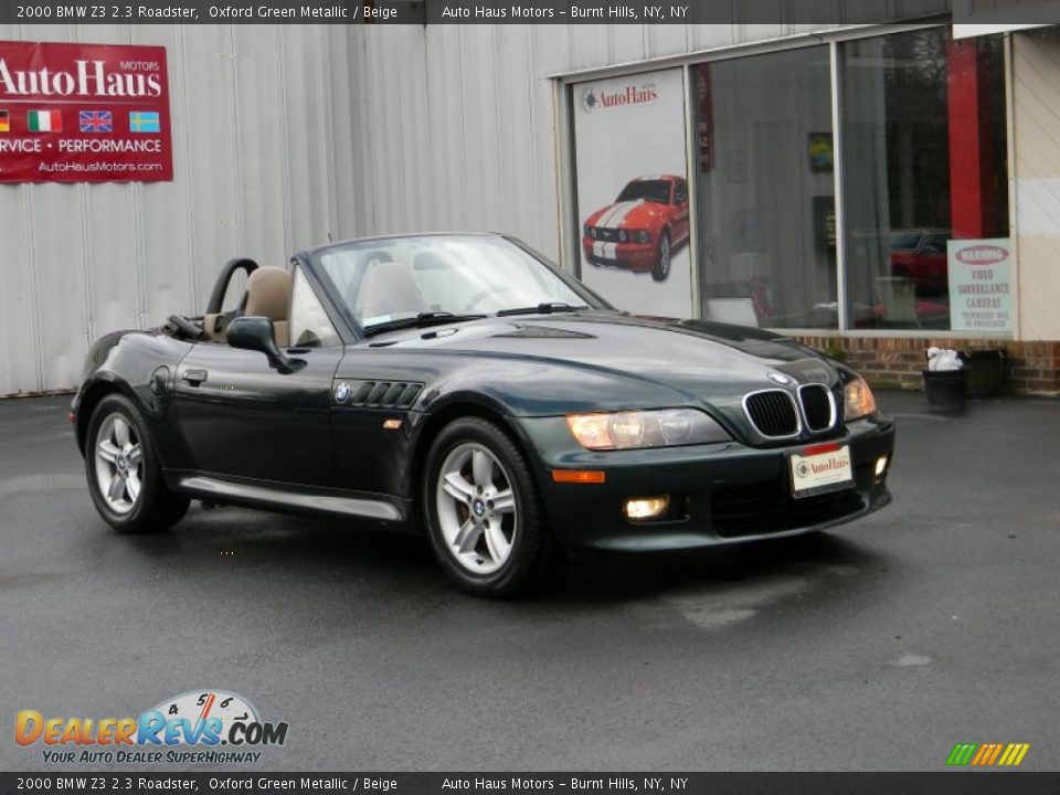 2000 BMW Z3 2.3 Roadster Oxford Green Metallic / Beige Photo #5