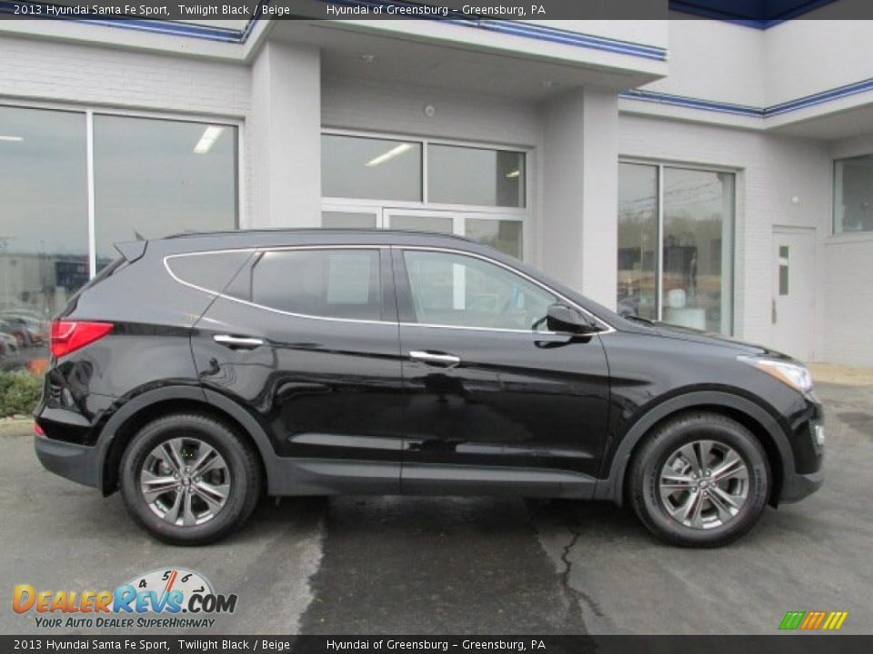 2013 Hyundai Santa Fe Sport Twilight Black / Beige Photo #2