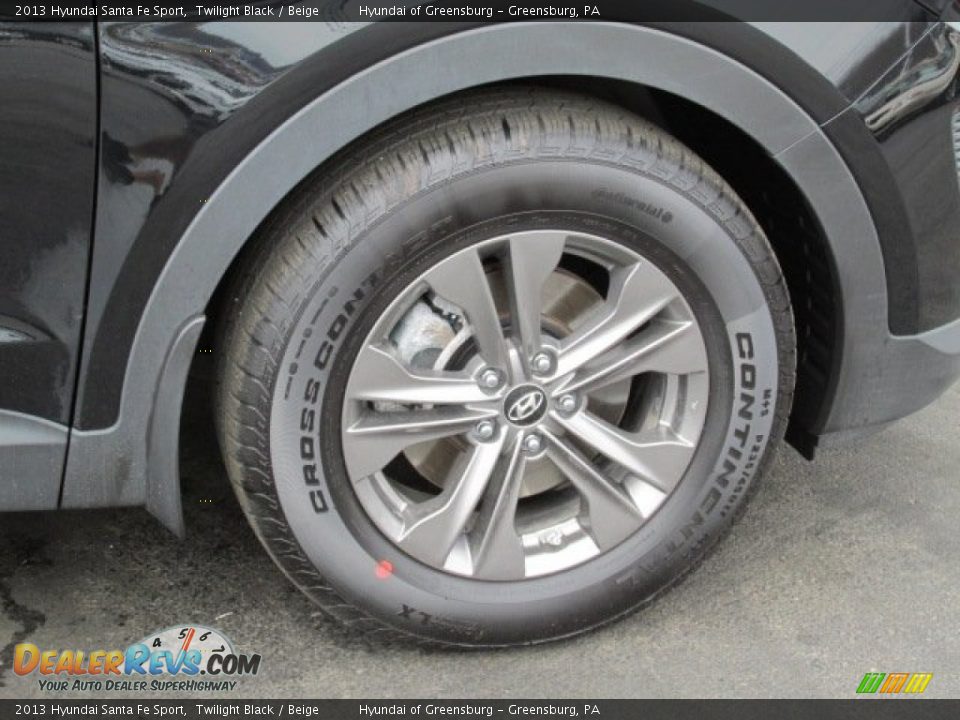 2013 Hyundai Santa Fe Sport Twilight Black / Beige Photo #3