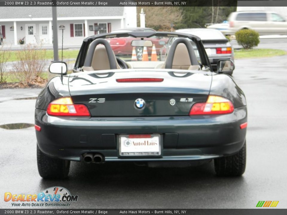 2000 BMW Z3 2.3 Roadster Oxford Green Metallic / Beige Photo #8