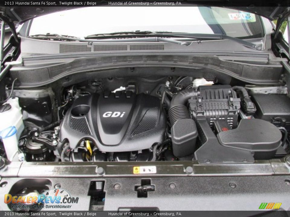 2013 Hyundai Santa Fe Sport Twilight Black / Beige Photo #10