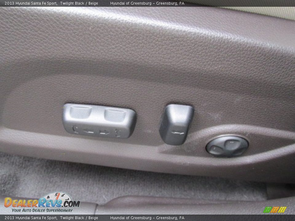 2013 Hyundai Santa Fe Sport Twilight Black / Beige Photo #12