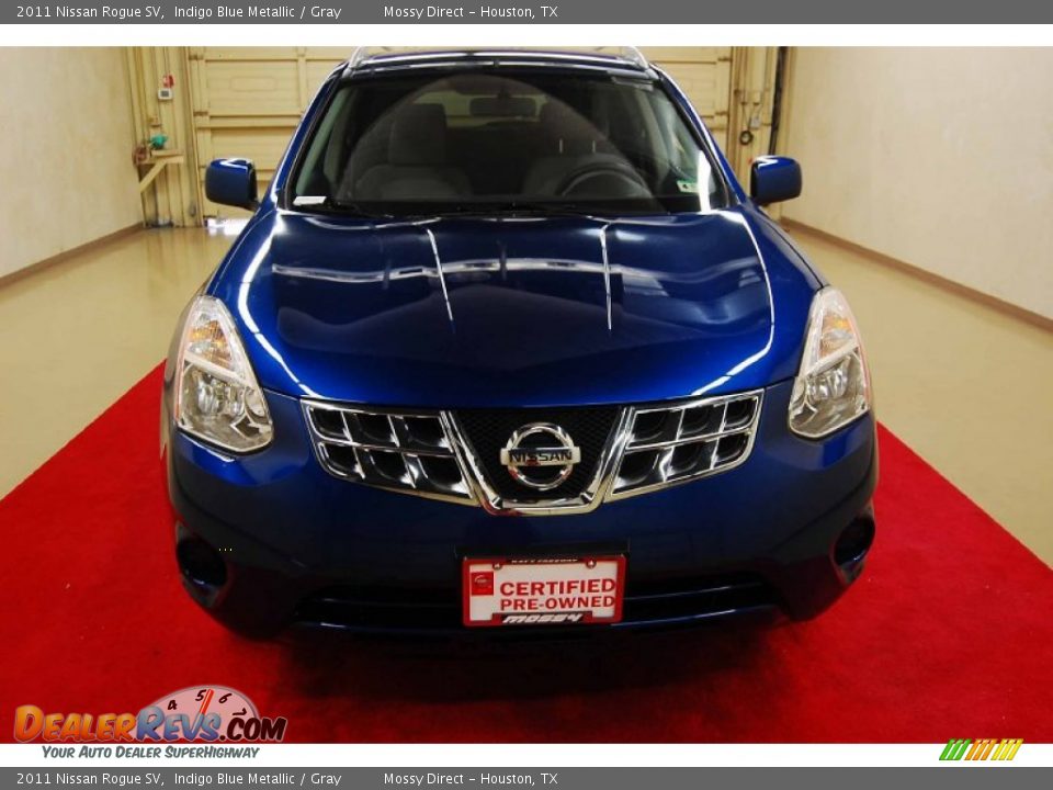 2011 Nissan Rogue SV Indigo Blue Metallic / Gray Photo #2