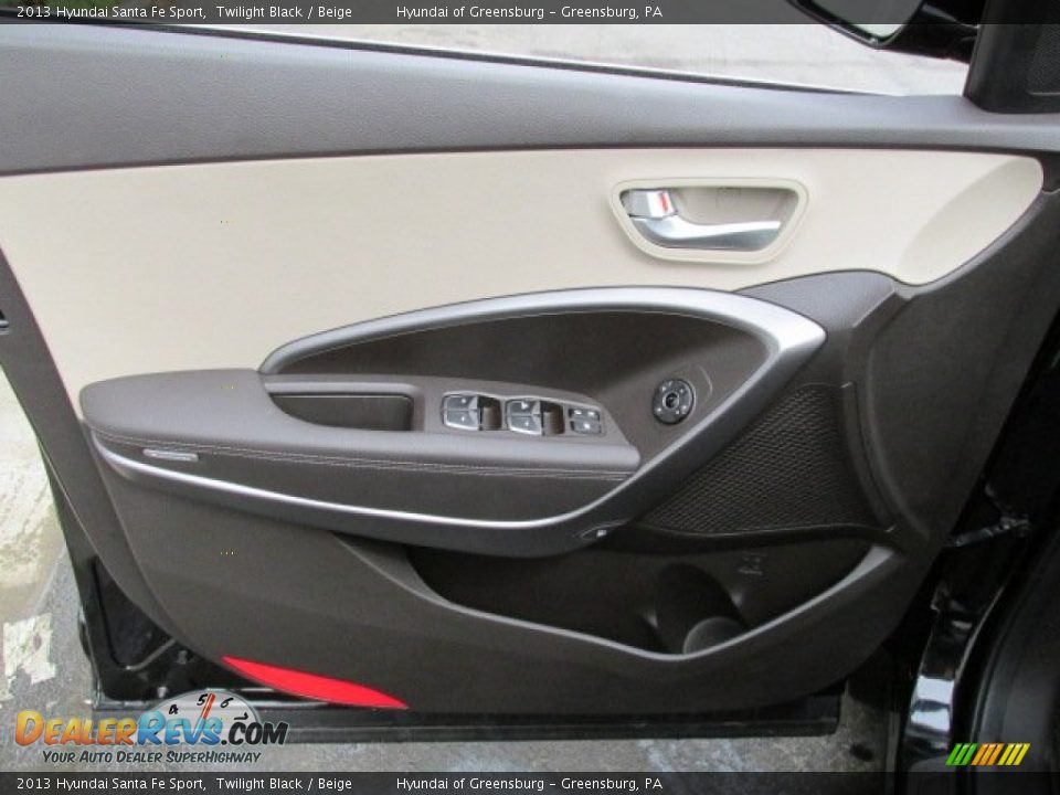 2013 Hyundai Santa Fe Sport Twilight Black / Beige Photo #14