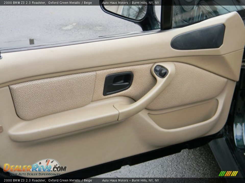 2000 BMW Z3 2.3 Roadster Oxford Green Metallic / Beige Photo #16