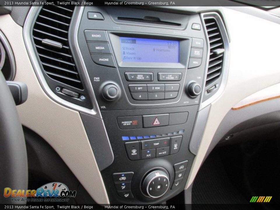2013 Hyundai Santa Fe Sport Twilight Black / Beige Photo #15