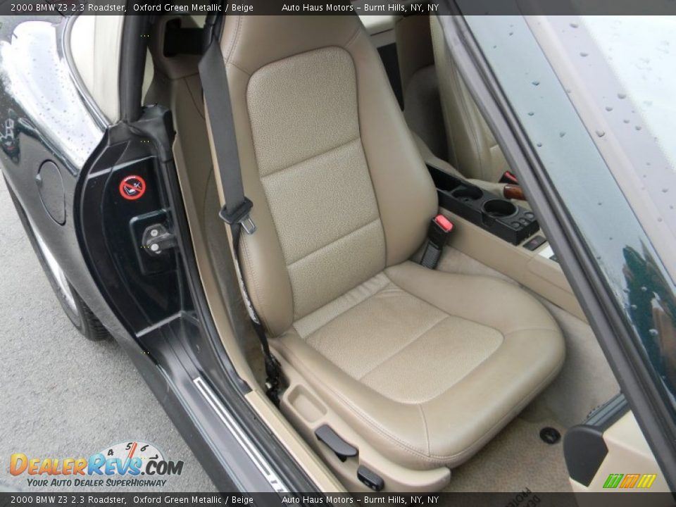 2000 BMW Z3 2.3 Roadster Oxford Green Metallic / Beige Photo #18