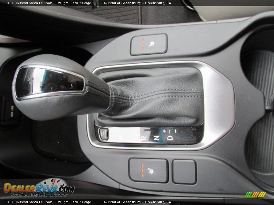 2013 Hyundai Santa Fe Sport Twilight Black / Beige Photo #17