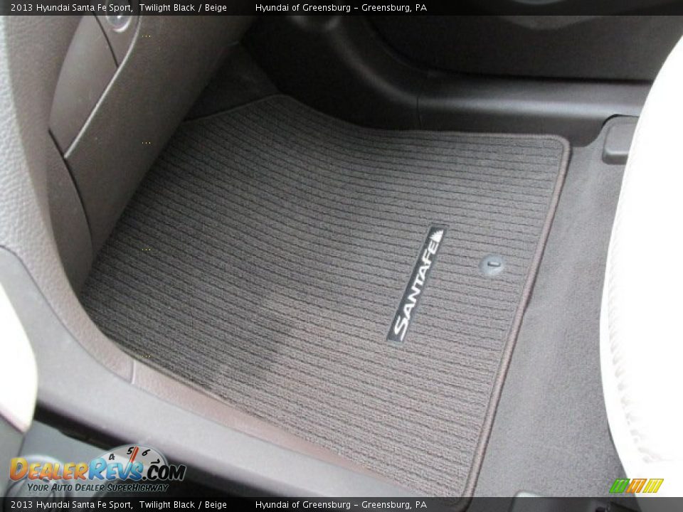 2013 Hyundai Santa Fe Sport Twilight Black / Beige Photo #18
