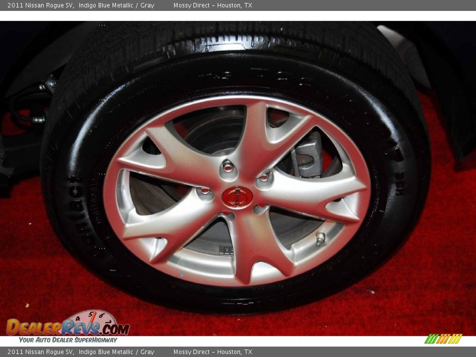 2011 Nissan Rogue SV Indigo Blue Metallic / Gray Photo #8