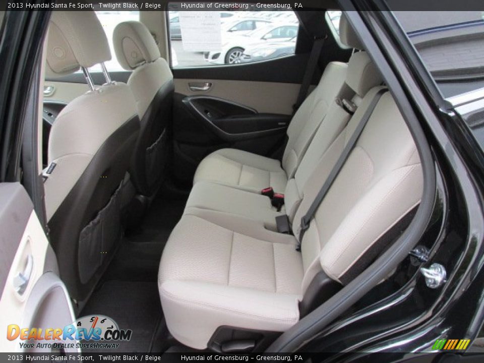 2013 Hyundai Santa Fe Sport Twilight Black / Beige Photo #20
