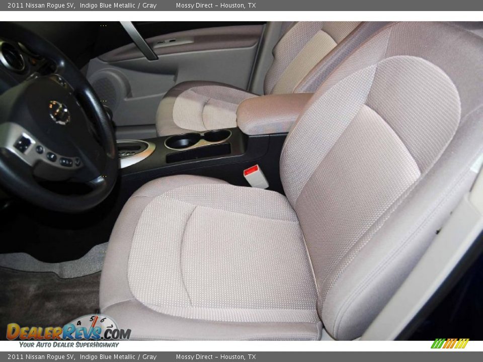 2011 Nissan Rogue SV Indigo Blue Metallic / Gray Photo #10