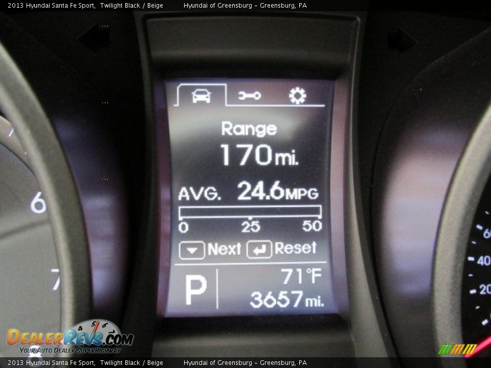 2013 Hyundai Santa Fe Sport Twilight Black / Beige Photo #24
