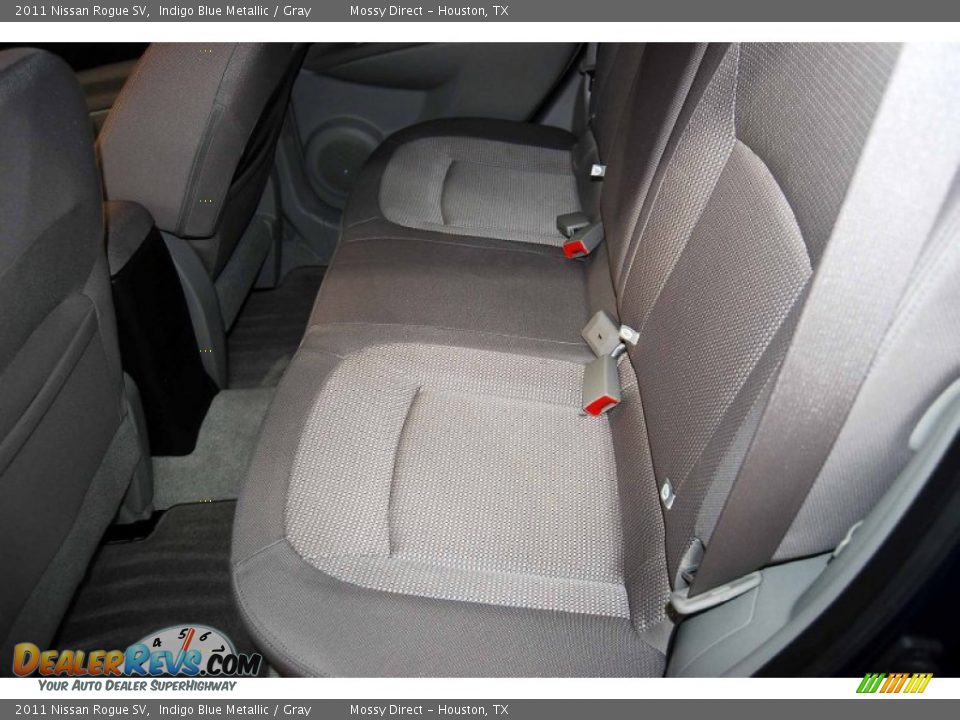 2011 Nissan Rogue SV Indigo Blue Metallic / Gray Photo #14