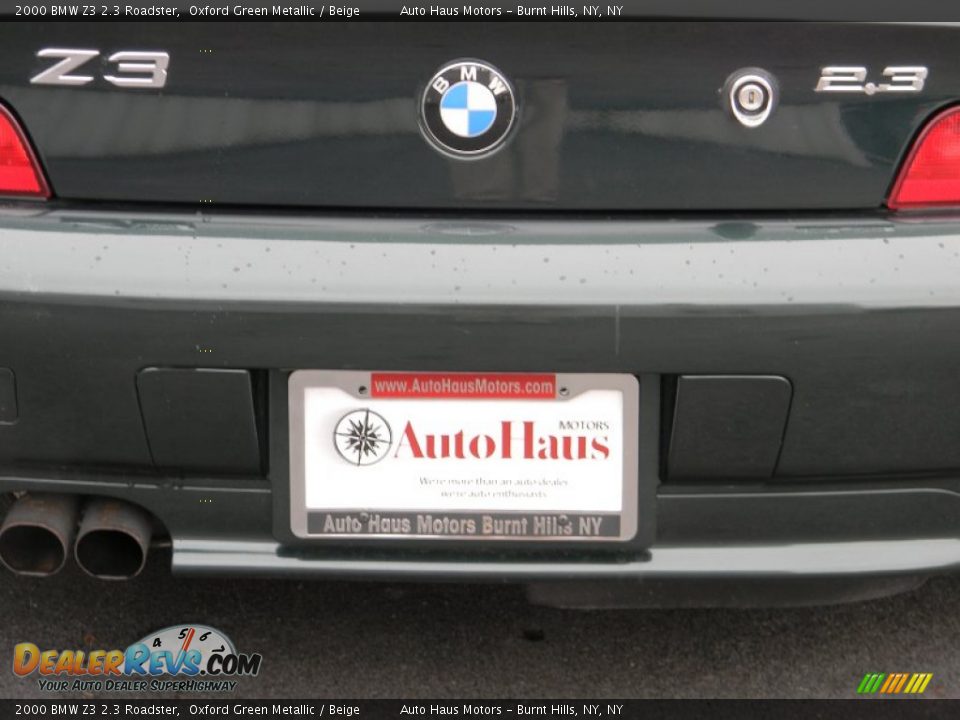 2000 BMW Z3 2.3 Roadster Oxford Green Metallic / Beige Photo #27