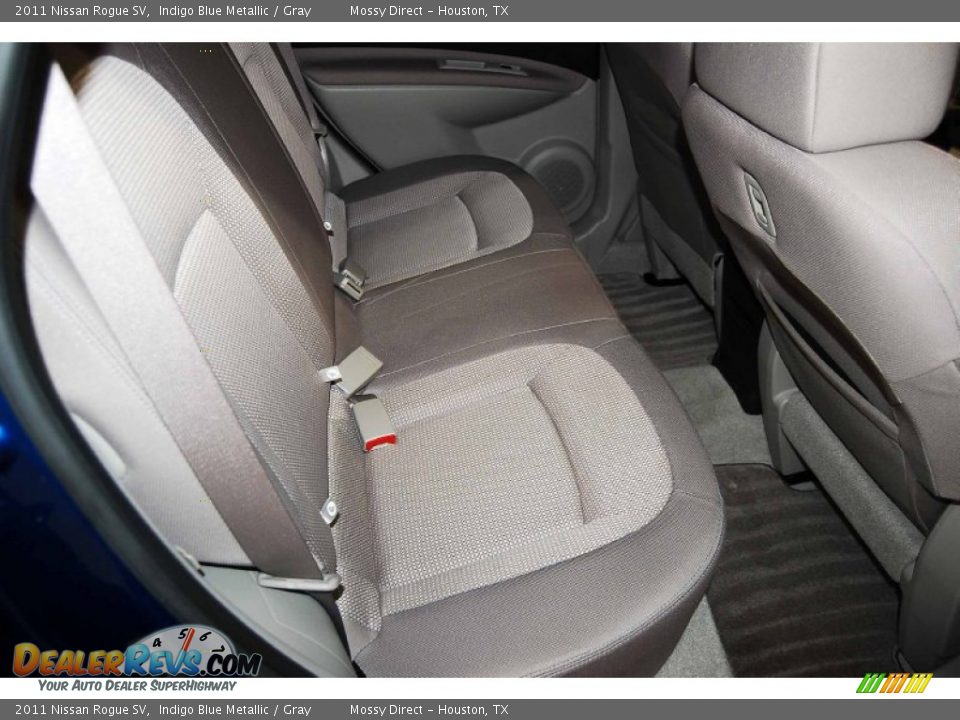 2011 Nissan Rogue SV Indigo Blue Metallic / Gray Photo #17