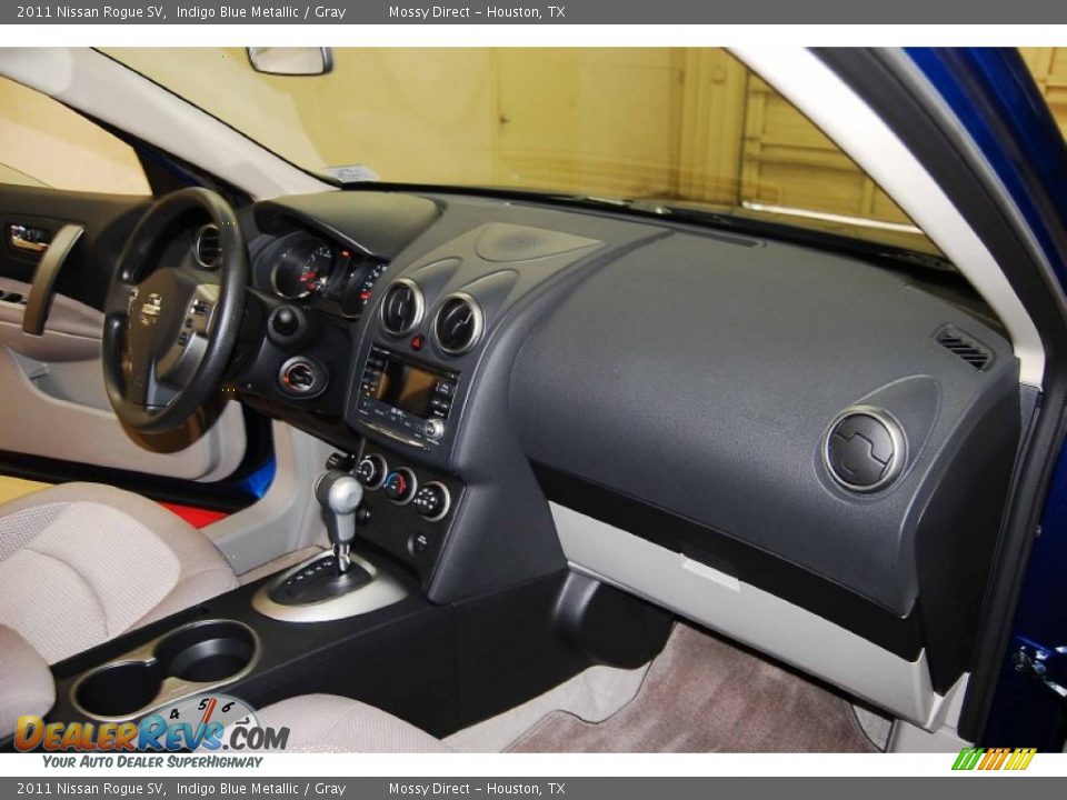 2011 Nissan Rogue SV Indigo Blue Metallic / Gray Photo #20
