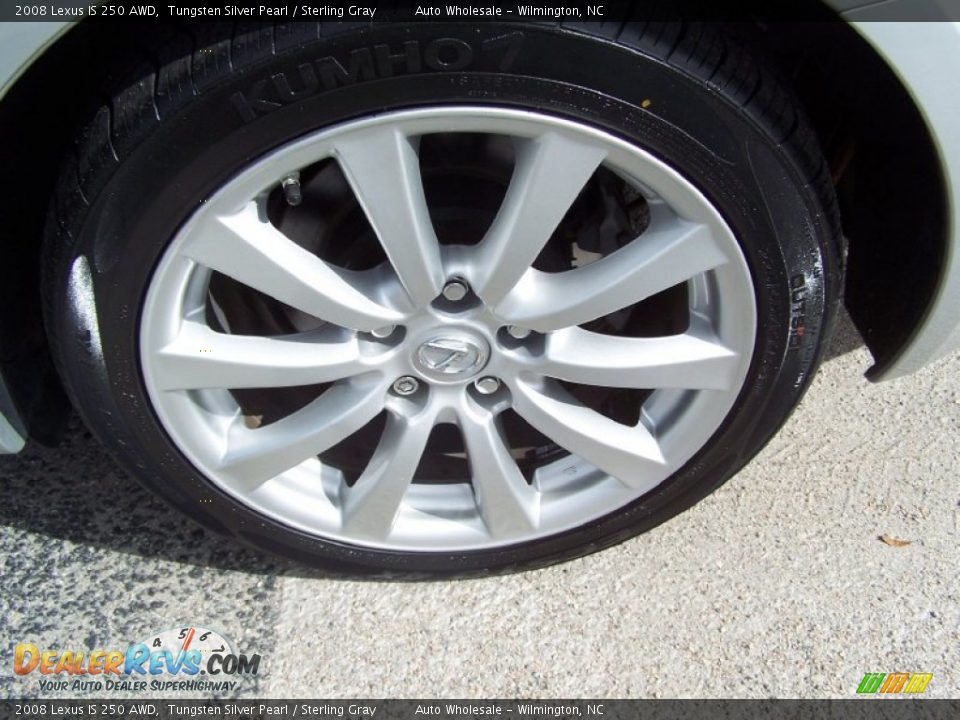 2008 Lexus IS 250 AWD Tungsten Silver Pearl / Sterling Gray Photo #4