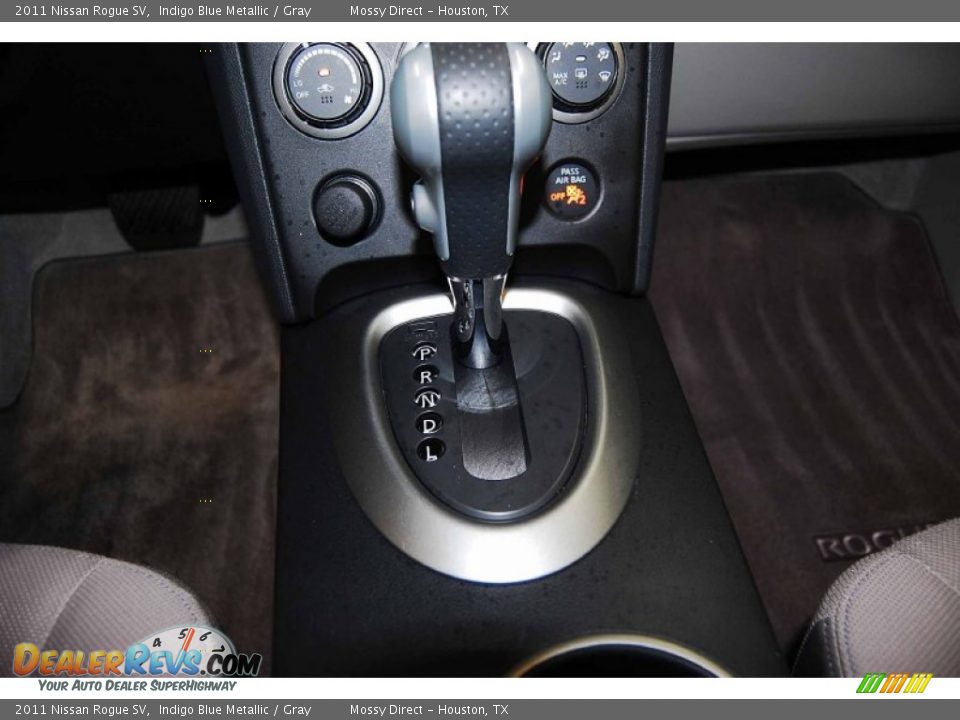 2011 Nissan Rogue SV Indigo Blue Metallic / Gray Photo #21