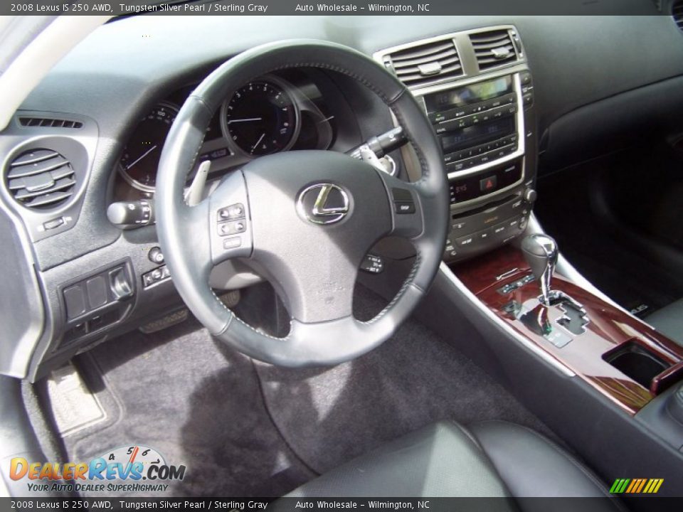2008 Lexus IS 250 AWD Tungsten Silver Pearl / Sterling Gray Photo #9