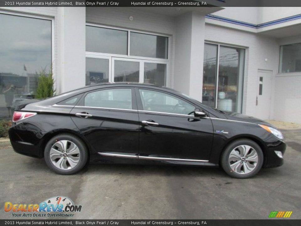 Black Onyx Pearl 2013 Hyundai Sonata Hybrid Limited Photo #2
